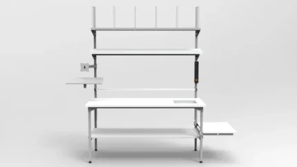 Stół do pakowania 120x70 cm z wagą w blacie RA Construction PC-3-0004-2