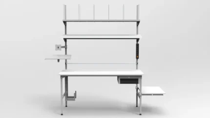 Stół do pakowania 120x70 cm z uchwytem na kamerę – PC-3-0005 RA Construction