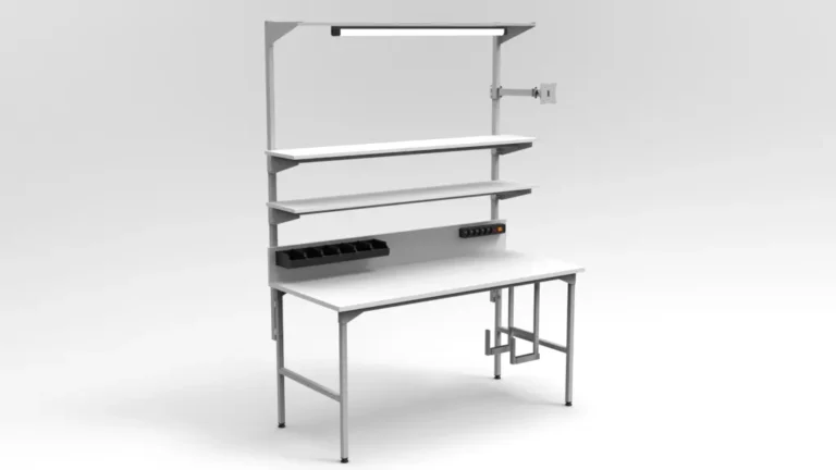 Stół montażowy 120x70 cm IT z uchwytem VESA i klawiaturą RA Construction EC-3-0006
