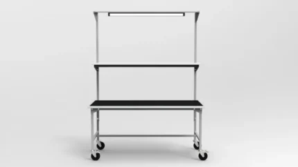 Stół montażowy mobilny 120x70 cm z balanserem RA Construction EC-3-0011 front