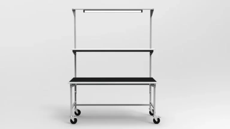 Stół montażowy mobilny 120x70 cm z balanserem RA Construction EC-3-0011 front