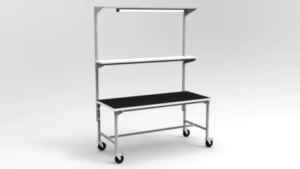 Stół montażowy mobilny 120x70 cm z balanserem RA Construction EC-3-0011
