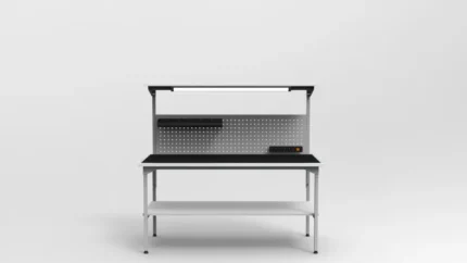 Stół montażowy z dolną półką 120x70 cm RA Construction EC-3-0008 front