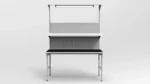 Stół montażowy 120x70 cm z tablicą narzędziową RA Construction – EC-2-0009 front