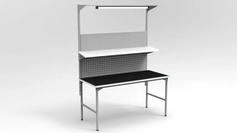 Stół montażowy 120x70 cm z tablicą narzędziową RA Construction – EC-2-0009