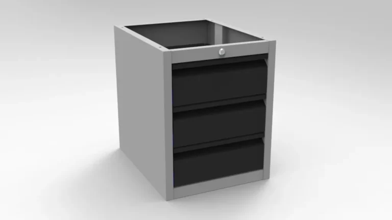 Szafka metalowa z trzema szufladami RA Construction SC-006