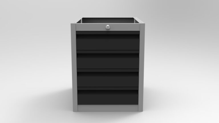 Szafka metalowa z 4 szufladami RA Construction sc-007 - 2