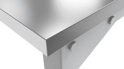 Blat z blachy ocynkowanej 120x70 cm detal