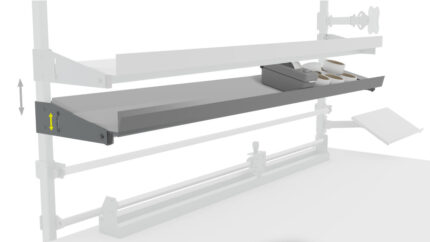 Półka z regulacją kąta 120x30 cm