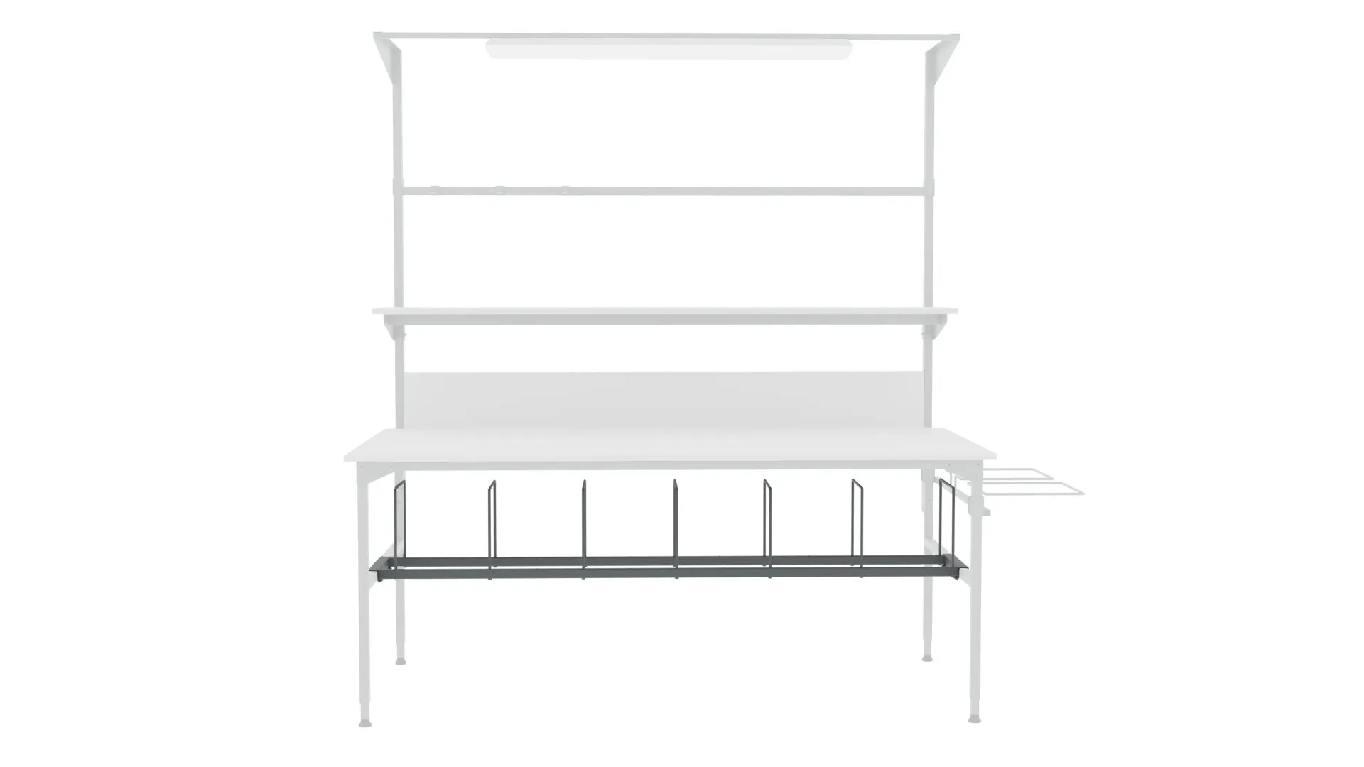 półka na kartony 120x30 cmpod blatem stołu RA Construction półka na kartony 120x30 cm pod blatem stołu RA Construction