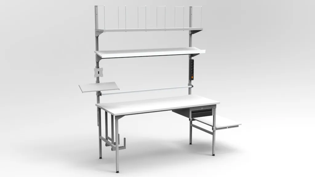 Stół do pakowania z uchwytem na kamerę 160x70 cm RA Construction PC-3-0005 Stół do pakowania z uchwytem na kamerę 160x70 cm RA Construction PC-3-0005