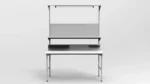 Stół montażowy 160x70 cm z tablicą perforowaną RA Construction – EC-3-0007 front