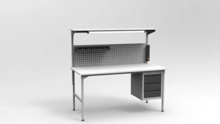 Stol-montazowy-160x70cm-z-LED-40-W-i-tablica-perforowana-RA-Construction-EC-3-0003