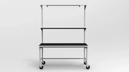 Stół montażowy mobilny 160x70 cm z balanserem RA Construction EC-3-0011 front