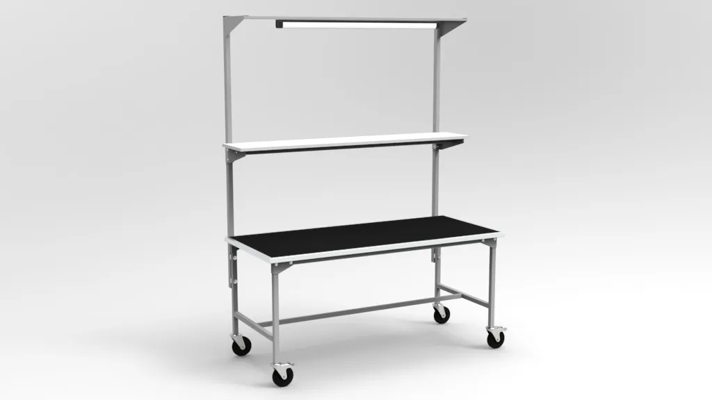 Stół montażowy mobilny 160x70 cm z balanserem RA Construction EC-3-0011