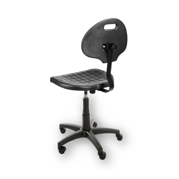 Krzesło robocze RA-ERGO_PUR_WH z regulacją i oparciem 2