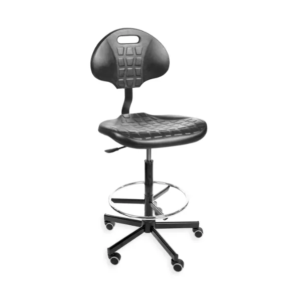 Krzesło biurowe z oparciem i regulacją RA-PUR_MAX_HRING_WH