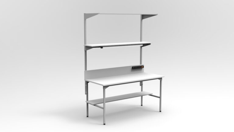 Stanowisko montażowe z listwą na balanser 160×70 cm RA Construction – EC-3-0012