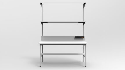 Stanowisko montażowe z listwą na balanser 160×70 cm RA Construction – EC-3-0012 front
