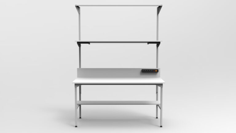 Stanowisko montażowe z listwą na balanser 160×70 cm RA Construction – EC-3-0012 front