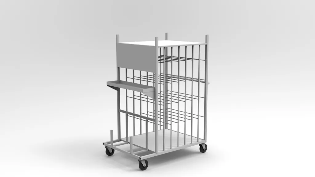 Wózek magazynowy na kartony 1200×800 RA Construction WC-1-0002